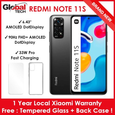 小米红米Note 11S 128GB ROM+6GB RAM/LTE版本/1年本地小米保修/全球版本（免费：钢化玻璃+后盖）