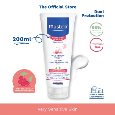 Mustela舒缓保湿身体乳（无香精）200ml[敏感肌肤][保湿]（exp 06/2024）